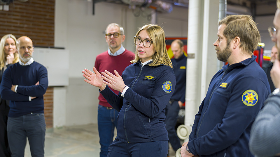 Räddningschef Frida Klarin på Räddningstjänsten Gällivare