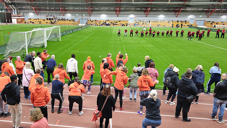 Uppvärmning Special Olympics Day