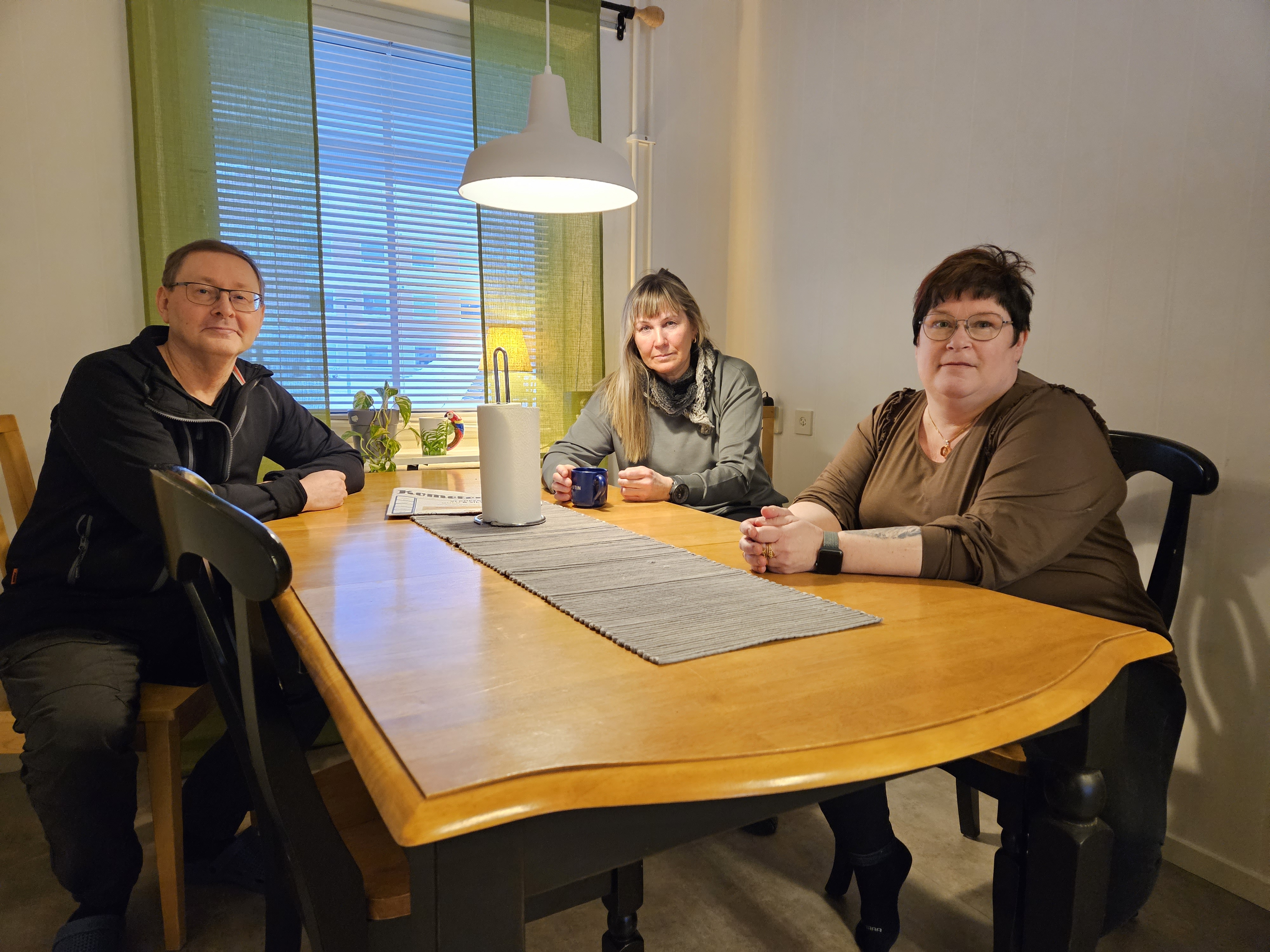 Personalen Ingemar, Kerstin och Maria på stöd och service.