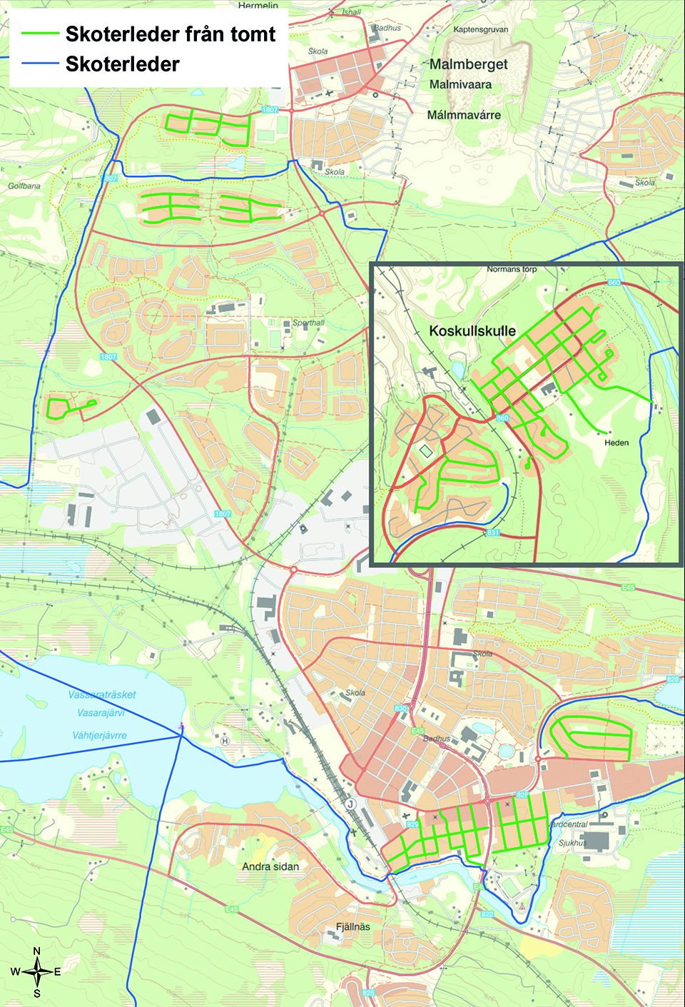 Terrängfordonskarta på allmänna vägar