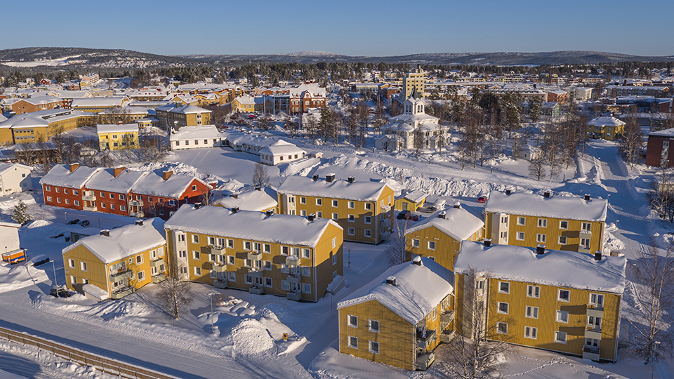 Vy över Gällivare