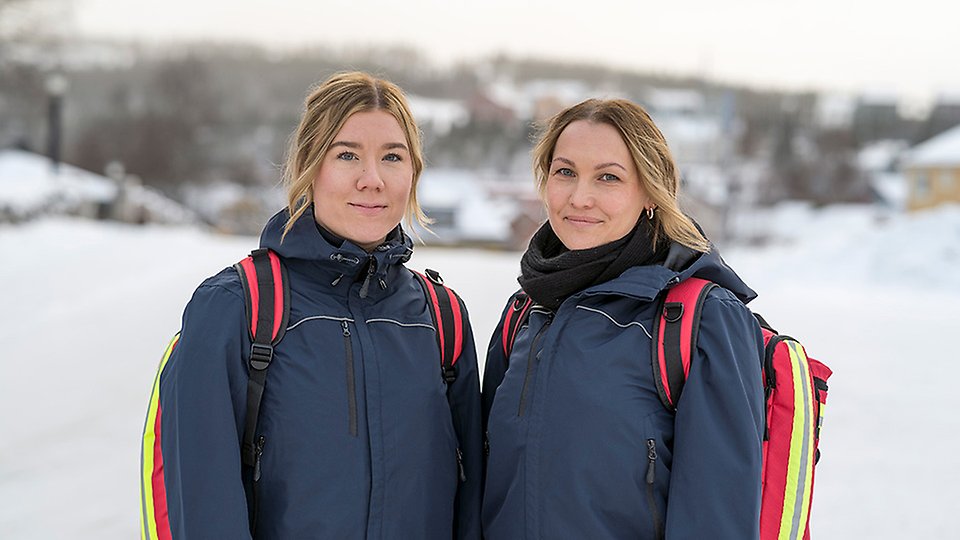 Porträtt Julia och Lena